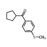 结构式 CAS# 180048-75-3, 环戊基[4-(甲硫基)苯基]甲酮
