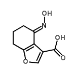 CAS#: 180339-29-1， (4E)-4-(Hydroxyimino)-4,5,6,7-Tetrahydro-1-Benzofuran-3-Carboxylic Acid