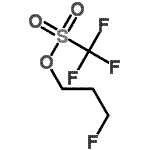 structure of CAS# 180597-96-0, 3-Fluoropropyl Trifluoromethanesulfonate;3-Fluoroprop-1-yl triflate;3-Fluoroprop-1-yl trifluoromethanesulphonate 95%;3-fluoropropyl (trifluoromethyl)sulfonate