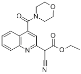 CAS#: 180859-75-0， Ethyl 2-Cyano-2-[4-(Morpholine-4-Carbonyl)Quinolin-2-Yl]Acetate