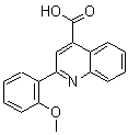 structure of CAS# 181048-49-7, 2-(2-Methoxyphenyl)-4-Quinolinecarboxylicacid;2-(2-Methoxyphenyl)-4-Quinolinecarboxylate;2-(2-Methoxyphenyl)Cinchoninate;Zinc00204971