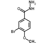 structure of CAS# 181136-33-4, 3-Bromo-4-Methoxybenzohydrazide;2-bromo-1-methoxybenzene-4-carbohydrazide;3-bromo-4-methoxybenzohydrazide;3-Bromo-4-methoxy-benzoic acid hydrazide