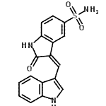 CAS#: 181223-16-5， (3Z)-3-(1H-Indol-3-Ylmethylene)-2-Oxo-5-Indolinesulfonamide