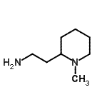 structure of CAS# 18128-28-4, 2-(1-Methyl-2-Piperidinyl)Ethanamine;2-(1-Methylpiperidin-2-yl)ethanamine;MFCD06408778