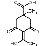 CAS#: 181486-37-3， 4-(1-Hydroxyethylidene)-1-methyl-3,5-dioxocyclohexanecarboxylic acid