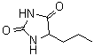 structure of CAS# 18227-41-3, 5-Propyl-2,4-Imidazolidinedione;5-n-Propylhydantoin;5-Propyl-2,4-imidazolidinedione;5-Propyl-2,4-imidazolidinedione #