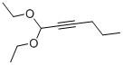 structure of CAS# 18229-78-2, 2-Hexynal Diethyl Acetal;1-Ethoxyhex-2-Ynoxyethane;Zinc02579217