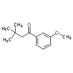 结构式 CAS# 182631-11-4, 1-(3-甲氧基苯基)-3,3-二甲基-1-丁酮