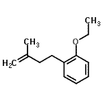 结构式 CAS# 18272-87-2, 1-乙氧基-2-(3-甲基-3-丁烯-1-基)苯