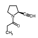 CAS#: 182754-33-2， 1-[(2S)-2-Ethynyl-1-Pyrrolidinyl]-1-Propanone