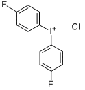 structure of CAS# 1828-09-7, 4,4'-Difluorodiphenyliodonium Chloride;Bis(4-Fluorophenyl)Iodonium Chloride;Ai3-17463;Bis(P-Fluorophenyl)Iodonium Chloride
