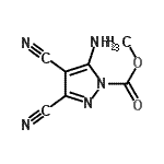 CAS#: 182924-38-5， Methyl 5-Amino-3,4-Dicyano-1H-Pyrazole-1-Carboxylate