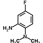 structure of CAS# 183251-87-8, 4-Fluoro-N<Sup>1</Sup>,N<Sup>1</Sup>-Dimethyl-1,2-Benzenediamine;4-fluoro-n<sup>1</sup>,n<sup>1</sup>-dimethyl<wbr>-1,2-benz<wbr>enediamine;4-fluoro-N1,N1-dimethylbenzene-1,2-diamine;MFCD11135679