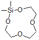 structure of CAS# 18339-94-1, 1,1-Dimethylsila-11-Crown-4