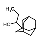 structure of CAS# 18341-84-9, 1-(Adamantan-1-Yl)-1-Propanol;1-(1-Adamantyl)-1-propanol #;1-(1-adamantyl)propan-1-ol;1-(Adamantyl-1) propanol-1