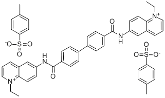 CAS#: 18355-50-5， 6,6'-(4,4'-Biphenylylenebis(Carbonylimino))Bis(1-Ethylquinolinium) Ditosylate