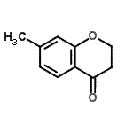 结构式 CAS# 18385-69-8, 7-甲基-2,3-二氢-4H-苯并吡喃-4-酮