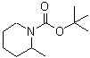 结构式 CAS# 183903-99-3, 2-甲基-1-哌啶羧酸叔丁酯