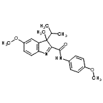 CAS#: 18392-00-2， 3-Isopropyl-5-Methoxy-N-(4-Methoxyphenyl)-3-Methyl-3H-Indole-2-Carboxamide