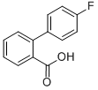 结构式 CAS# 1841-57-2, 4'-氟-[1,1'-联苯]-2-羧酸