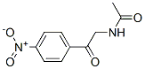 structure of CAS# 1846-34-0, 2-Acetamido-4'-Nitroacetophenone;N-[2-(4-Nitrophenyl)-2-Oxo-Ethyl]Acetamide;N-[2-Keto-2-(4-Nitrophenyl)Ethyl]Acetamide;N-[2-(4-Nitrophenyl)-2-Oxo-Ethyl]Ethanamide