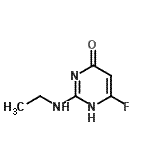 CAS#: 184648-50-8， 2-(Ethylamino)-6-Fluoro-4(1H)-Pyrimidinone