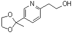 CAS#: 184766-50-5， 2-[5-(2-Methyl-1,3-Dioxolan-2-Yl)-2-Pyridinyl]Ethanol
