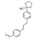 CAS#: 184766-55-0， 4-{2-[5-(2-Methyl-1,3-Dioxolan-2-Yl)-2-Pyridinyl]Ethoxy}Benzaldehyde
