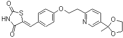 CAS#: 184766-62-9， (5Z)-5-(4-{2-[5-(2-Methyl-1,3-Dioxolan-2-Yl)-2-Pyridinyl]Ethoxy}Benzylidene)-1,3-Thiazolidine-2,4-Dione