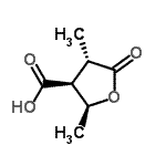 CAS#: 185246-60-0， (2S,3S,4S)-2,4-Dimethyl-5-Oxotetrahydro-3-Furancarboxylic Acid