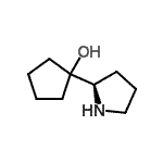 CAS#: 185246-69-9， 1-[(2R)-2-Pyrrolidinyl]Cyclopentanol