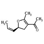 CAS#: 185317-34-4， 1-{(5S)-2-Methyl-5-[(1Z)-1-Propen-1-Yl]-4,5-Dihydro-3-Furanyl}Ethanone
