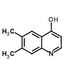structure of CAS# 185437-33-6, 6,7-Dimethyl-4-Quinolinol;6,7-Dimethyl-4-quinolinol