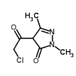 CAS#: 185746-06-9， 4-(Chloroacetyl)-2,5-Dimethyl-2,4-Dihydro-3H-Pyrazol-3-One