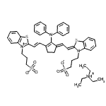 CAS#: 185840-01-1， N,N-Diethylethanaminium 3-[(2Z)-2-{(2E)-2-[2-(Diphenylamino)-3-{(E)-2-[3-(3-Sulfonatopropyl)-1,3-Benzothiazol-3-Ium-2-Yl]Vinyl}-2-Cyclopenten-1-Ylidene]Ethylidene}-1,3-Benzothiazol-3(2H)-Yl]-1-Propane Sulfonate