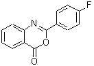 结构式 CAS# 18600-51-6, 2-(4-氟苯基)-4H-3,1-苯并恶嗪-4-酮