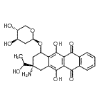 CAS#: 186353-53-7， (3S)-3-Amino-5,12-Dihydroxy-3-[(1R)-1-Hydroxyethyl]-6,11-Dioxo-1,2,3,4,6,11-Hexahydro-1-Tetracenyl 2-Deoxy-beta-D-Threo-Pentopyranoside