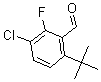 结构式 CAS# 186517-29-3, 3-氯-2-氟-6-叔丁基-苯甲醛