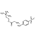 structure of CAS# 1866-13-3, N,N,N-Trimethyl-2-(Propionyloxy)Ethanaminium 4-Methylbenzenesulfonate;Propionylcholine p-Toluenesulfonate