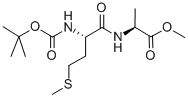 CAS#: 18670-99-0， Methyl 2-[[2-[(2-Methylpropan-2-Yl)Oxycarbonylamino]-4-Methylsulfanylbutanoyl]Amino]Propanoate