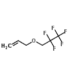structure of CAS# 186907-75-5, 3-(2,2,3,3,3-Pentafluoropropoxy)-1-Propene;1,1,1,2,2-Pentafluoro-4-oxa-6-heptene;2,2,3,3,3-pentafluoro-1-prop-2-enyloxypropane;Allyl 2,2,3,3,3-pentafluoropropyl ether 97%