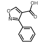 CAS 登录号：18718-84-8， 3-苯基-1,2-恶唑-4-羧酸