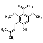 CAS#: 18780-96-6， 1-[4-Hydroxy-2,6-Dimethoxy-3-(3-Methyl-2-Buten-1-Yl)Phenyl]Ethanone