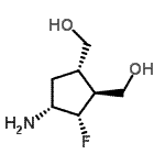 CAS#: 187878-22-4， [(1S,2S,3S,4R)-4-Amino-3-Fluoro-1,2-Cyclopentanediyl]Dimethanol