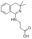 结构式 CAS# 187884-87-3, 3-[(3,3-二甲基-4H-异喹啉-1-基)氨基]丙酸