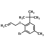 CAS#: 188021-38-7， 2-(Allyloxy)-1-Bromo-5-Methyl-3-(2-Methyl-2-Propanyl)Benzene