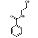 结构式 CAS# 18838-10-3, N-(2-羟基乙基)苯甲酰胺