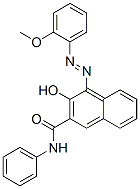 结构式 CAS# 18846-91-8, 3-羟基-4-[(2-甲氧基苯基)偶氮]-N-苯基萘-2-甲酰胺