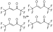 CAS 登录号：18865-75-3， 四[(2Z)-1,1,1,5,5,5-六氟-4-氧代-2-戊烯-2-醇]钍(4+)