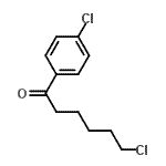 结构式 CAS# 188851-40-3, 6-氯-1-(4-氯苯基)-1-己酮
